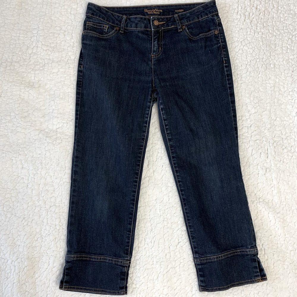 SimplyVera Vera Wang Jeans Women’s  Size 6P Denim Blue Straight Jeans